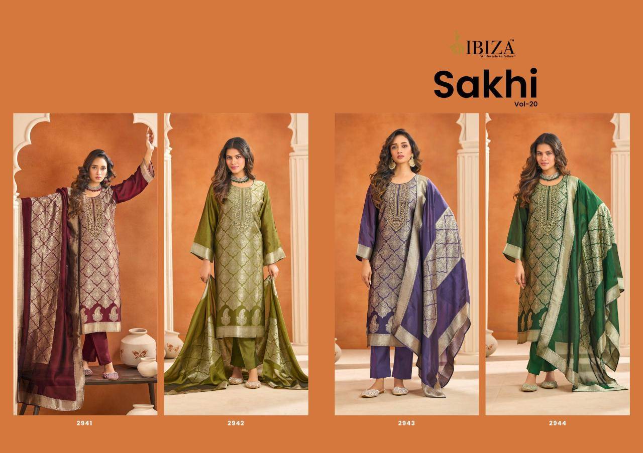Ibiza sakhi vol-20 Surat wholesale dress materials